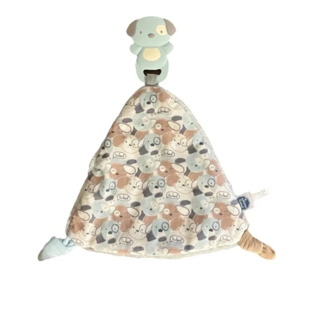 NWT Mary Meyer Puppy Dog Infant Lovey Security Blanket‎ Blue 14